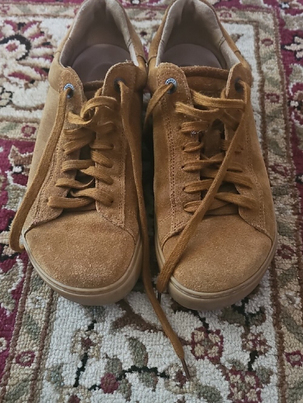 Birkenstock Women's Suede Sneakers in Tan/Brown - Picture 4 of 6